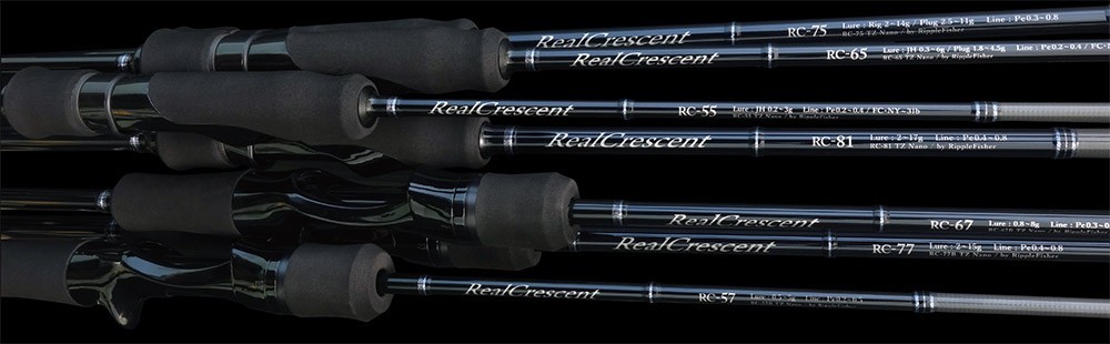 Ripple Fisher Real Crescent RC-65 Spinning Model Shore Light Game Rod