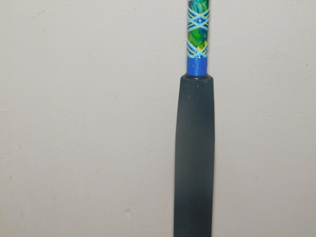 CUSTOM SPINNING ROD MAHI BLUE GREEN YELLOW MARBLE 25-50 LB 7′ NEW