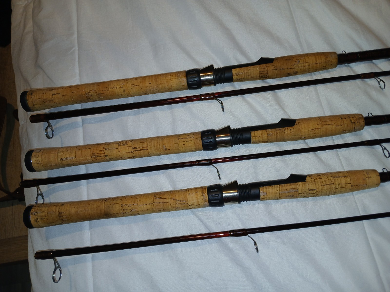 Rare Set Of (3) Fenwick HMG Carbon Veil 2pc 7ft spinning rods, H,M,ML!!