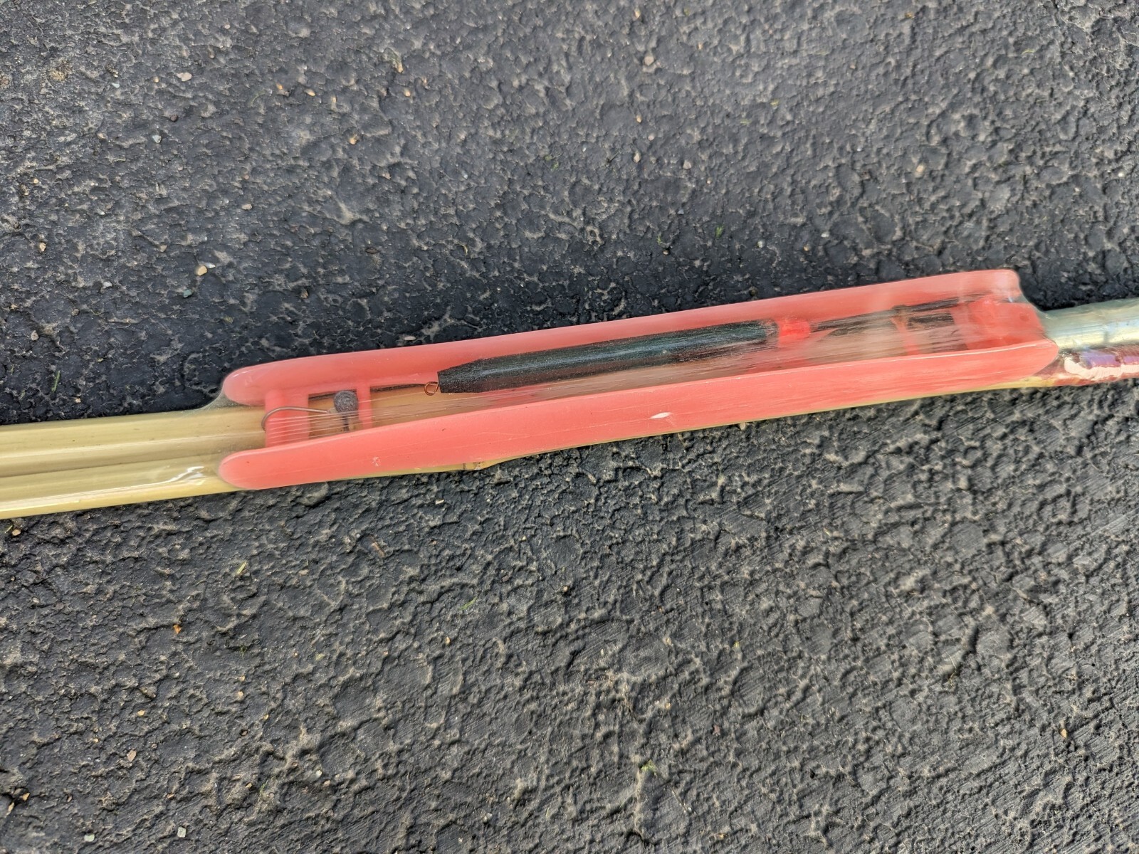 8′ 6″ Jointed Bamboo Pole 2 Piece Hook Weight & Bobber Natural Color New