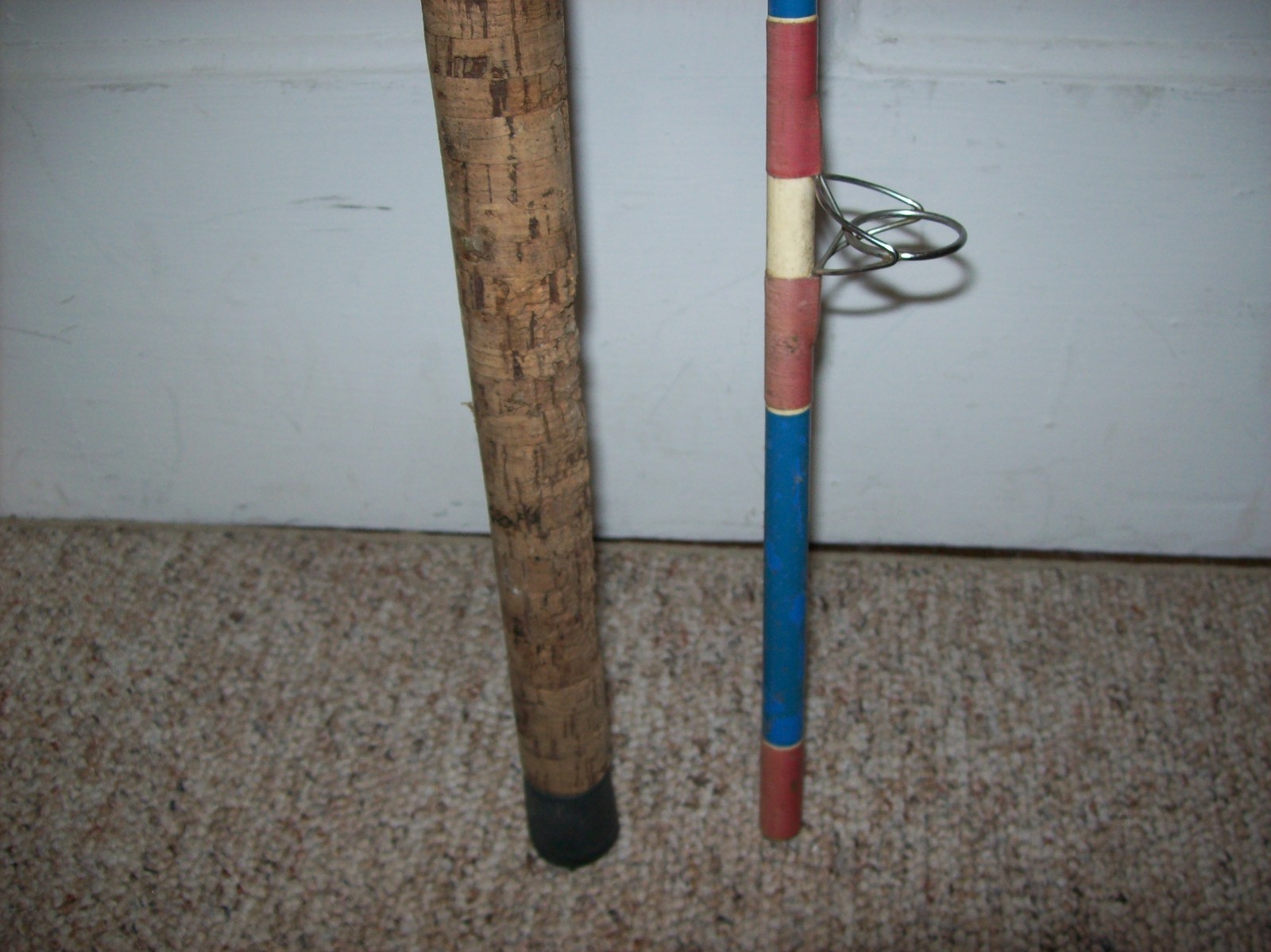Vintage BRULE Iron River Wisconsin Fishing Rod 9 feet, 2-Piece