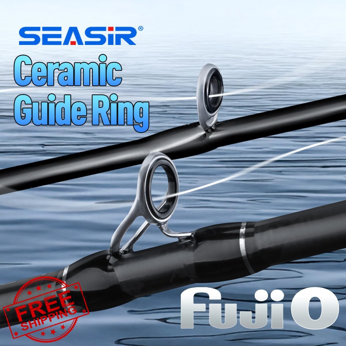 SEASIR Riveria Ultralight Fishing Rod, BFS Spinning Baitcasting Rod, 40T Carb…