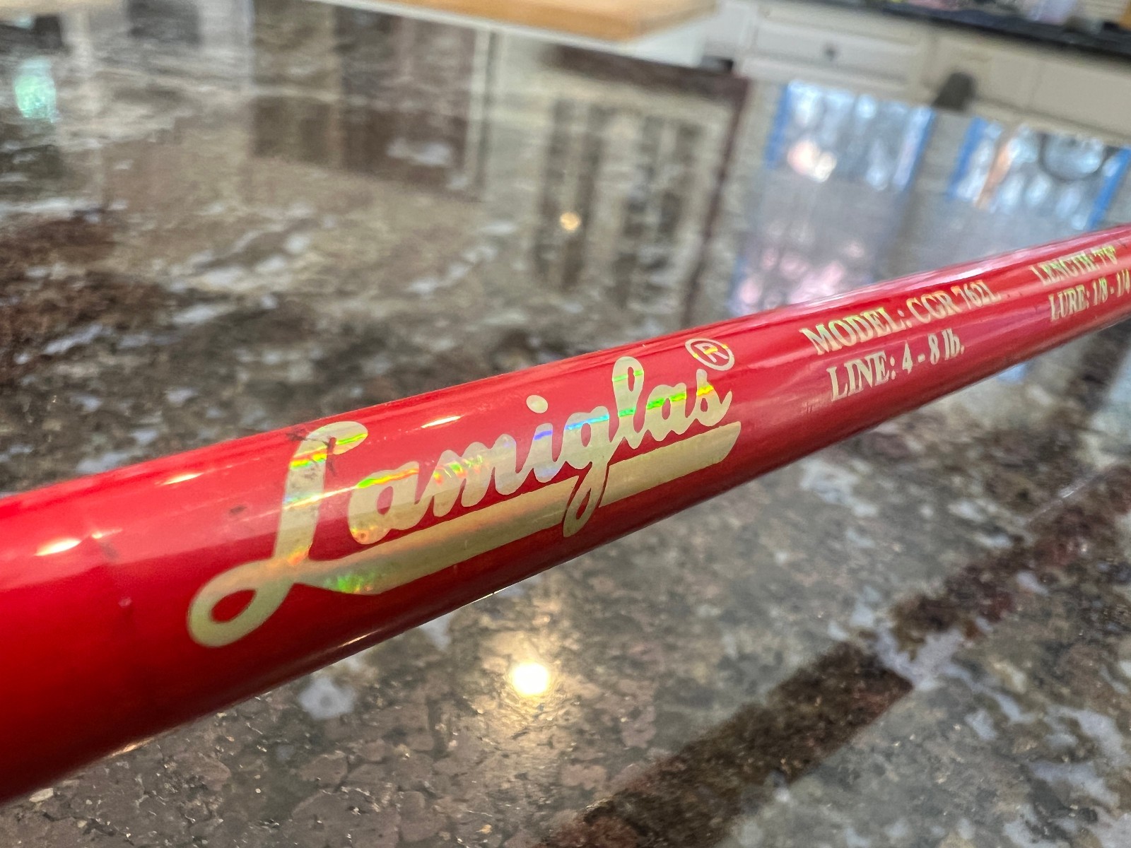Lamiglas CGR 762 L Team Kokanee 7’6″ Rod Jared Johnson BROKEN TIP 4-8lb