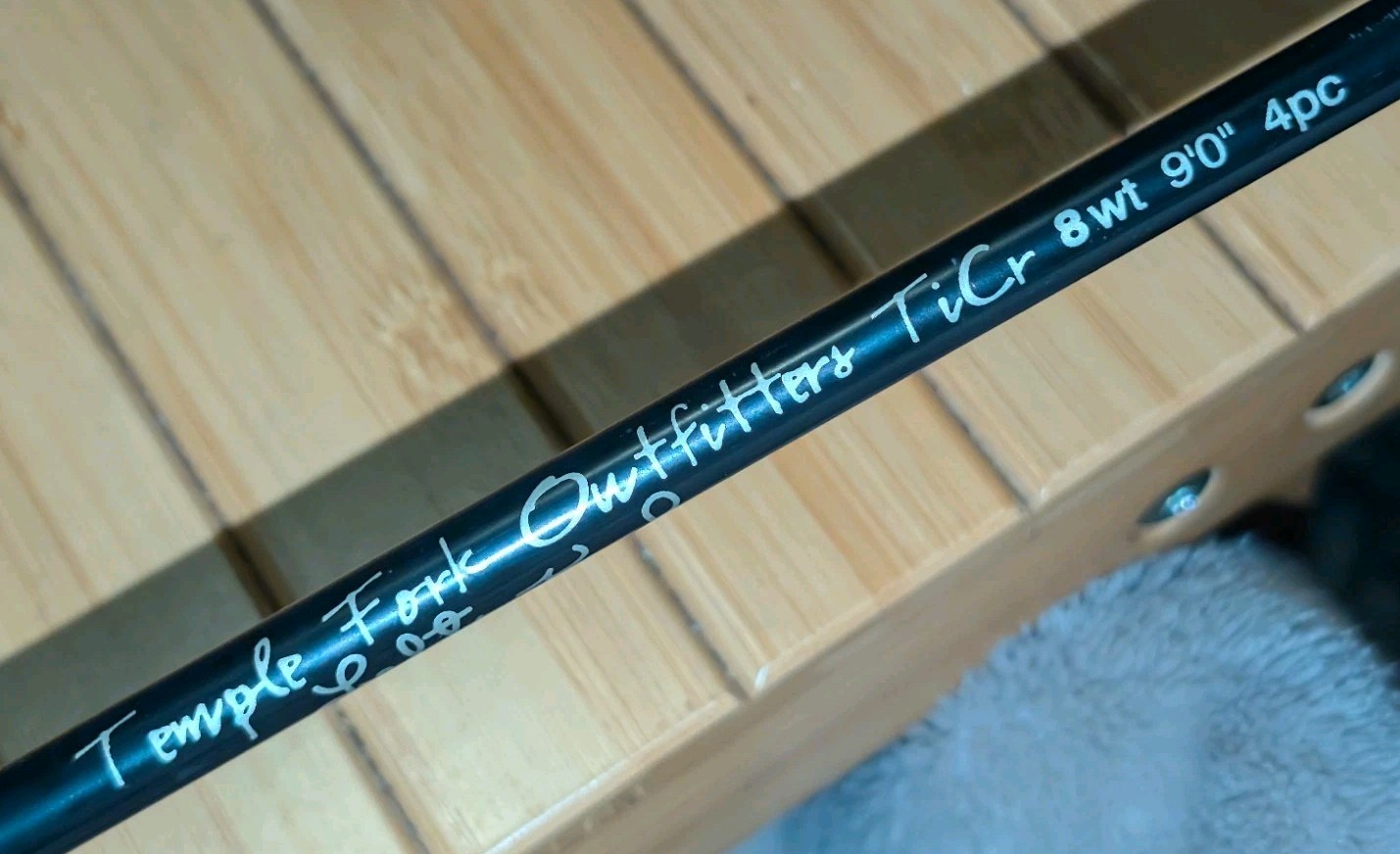 Temple Fork Outfitters TICR Lefty Kreh Fly Rod 9ft 8wt 4pc W/Mismatch Tube