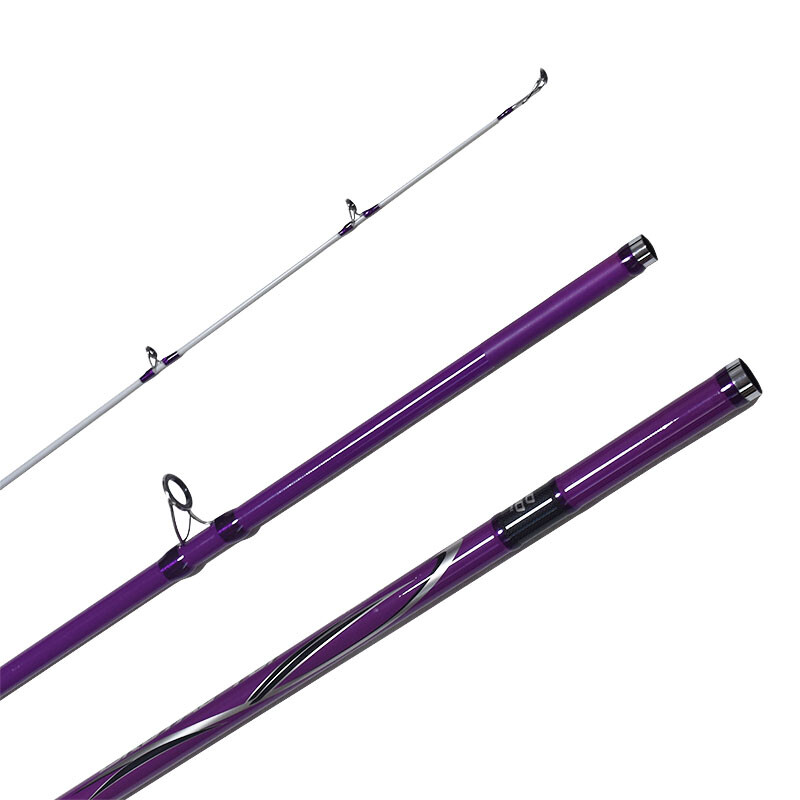 Surf Casting Fishing Rod 3-Piece Carbon Fiber Travel Rod Portable~14 ft