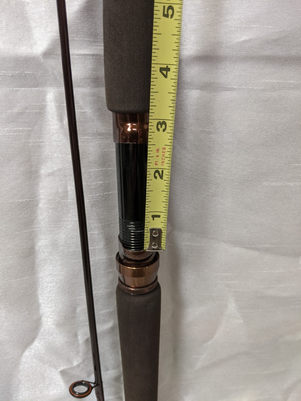 VINTAGE KUNNAN ADVANCED GRAPHITE COMPOSITE 2 PC SPINNING ROD w/ CADDY #2