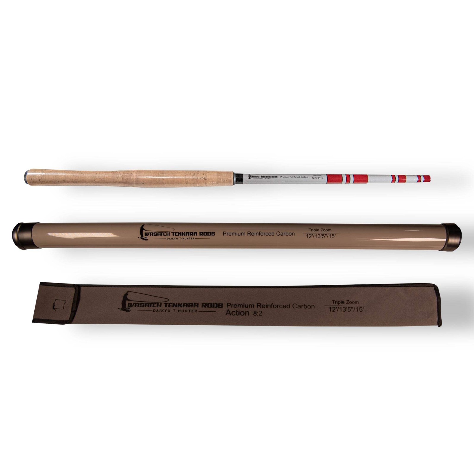 Wasatch Daikyu T-Hunter 12-15ft 4.7oz Tenkara Rod 7:3 Action w/ Rod Tube