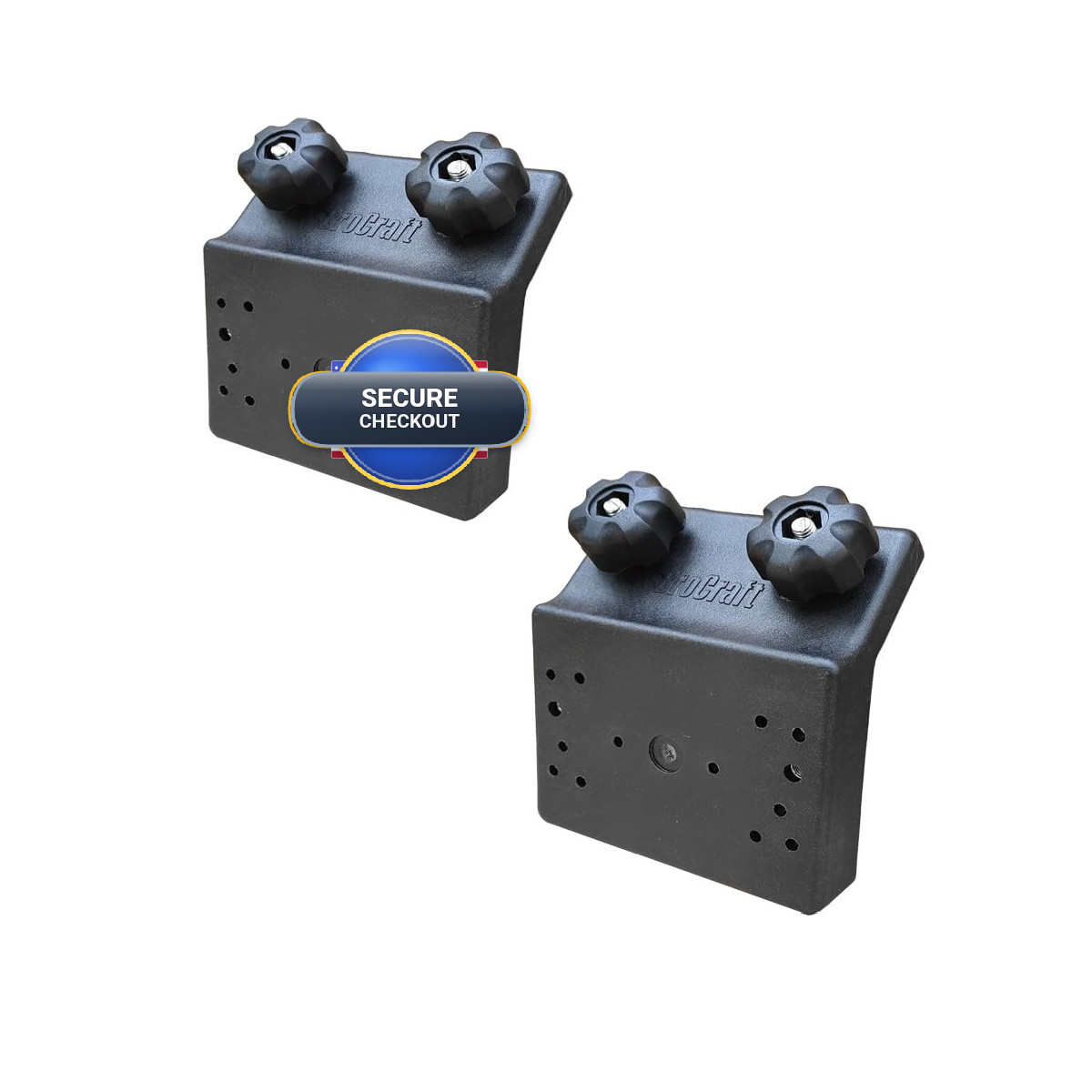 Brocraft 2Pcs 45 Degree Gunnel Tracks Bracket/Lund Angled Sport Track Bracket
