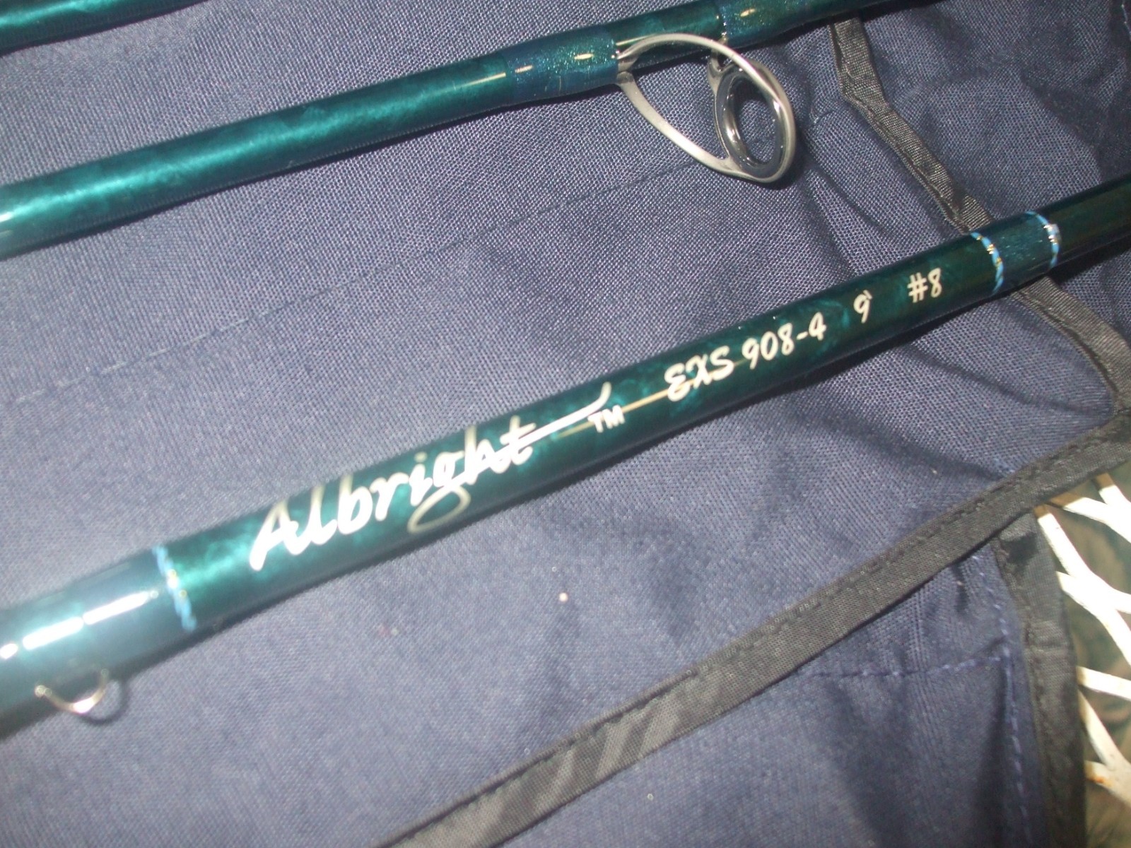 ALBRIGHT EXS 908-4 FLY ROD + CASE 8 WT. 4 PC EXELENT