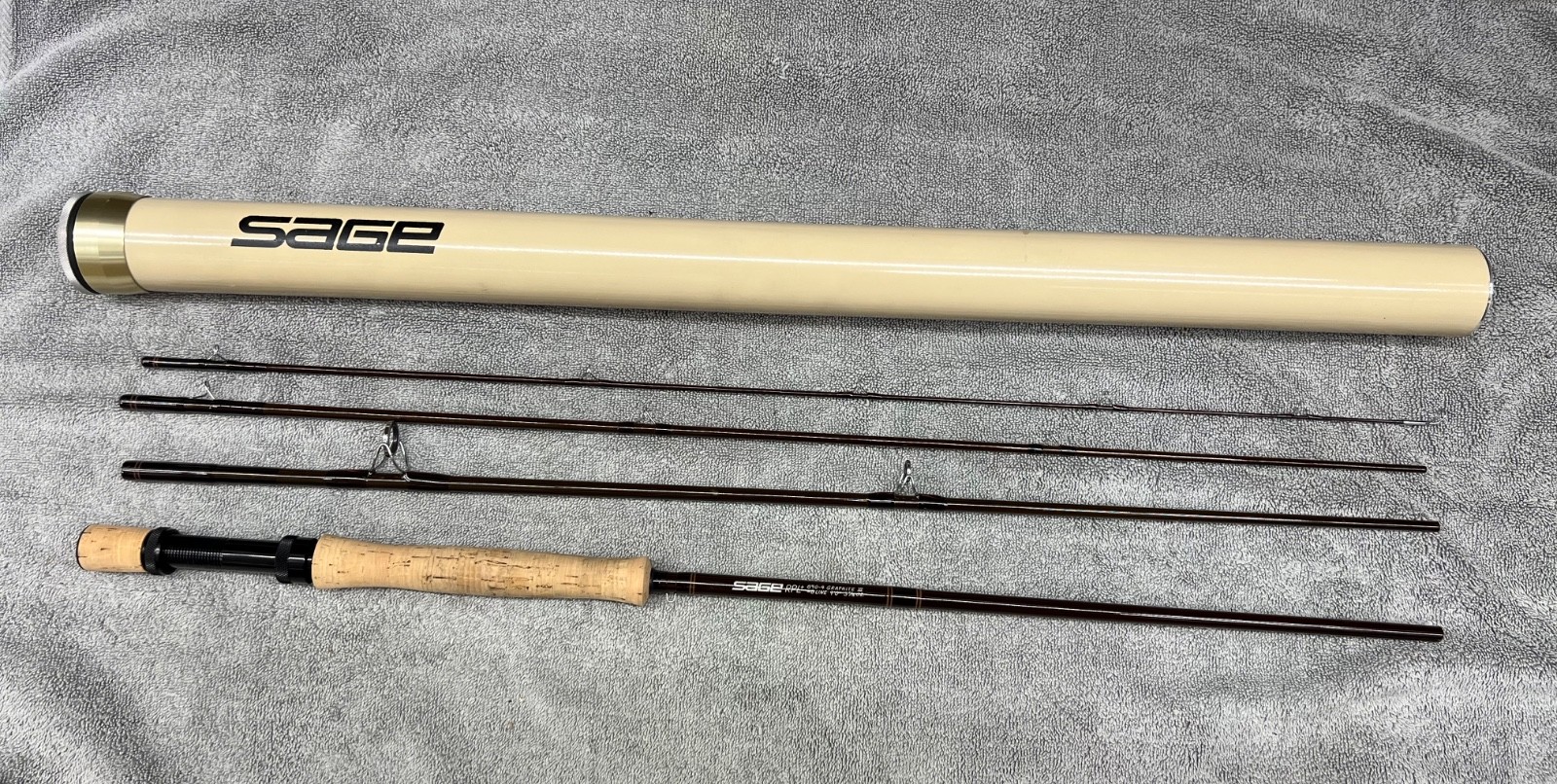 SAGE RPL+ 890-4 Fly Rod 9’ 8wt 4pc Graphite III Fast Action w/Tube & Sock