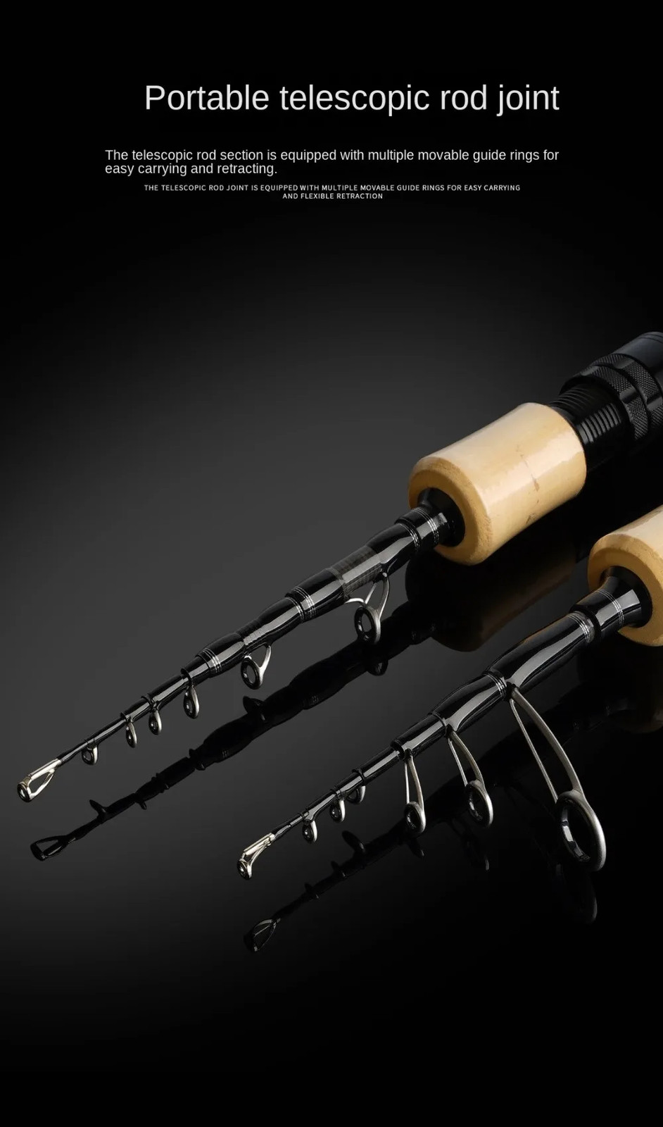 Telescopic Fishing Rod Ultra-Light Carbon Fiber Rod High Sensitive Fast Action