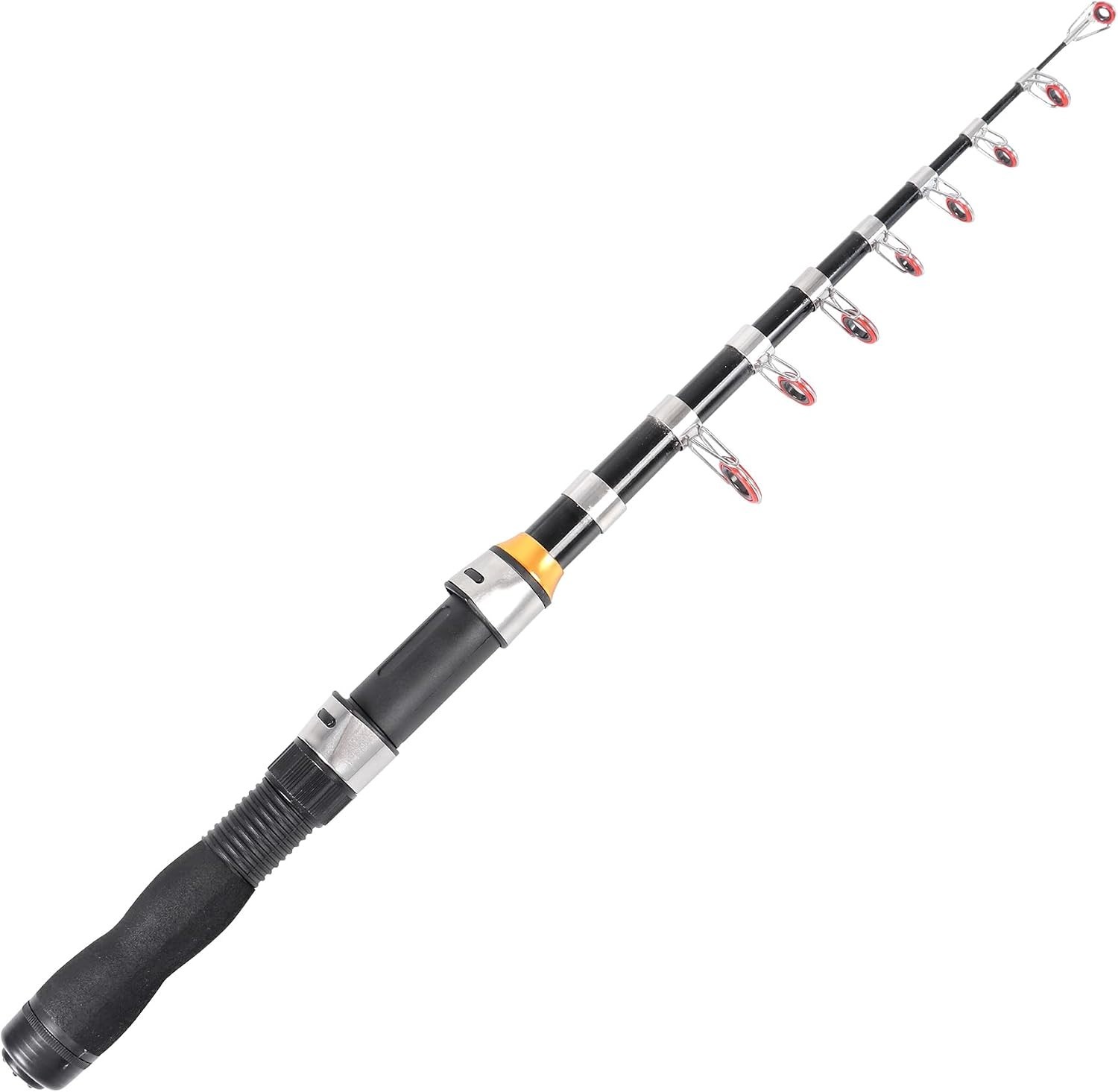 Lightweight 6.2ft Telescopic Fishing Rod: Perfect for Saltwater & Freshwater