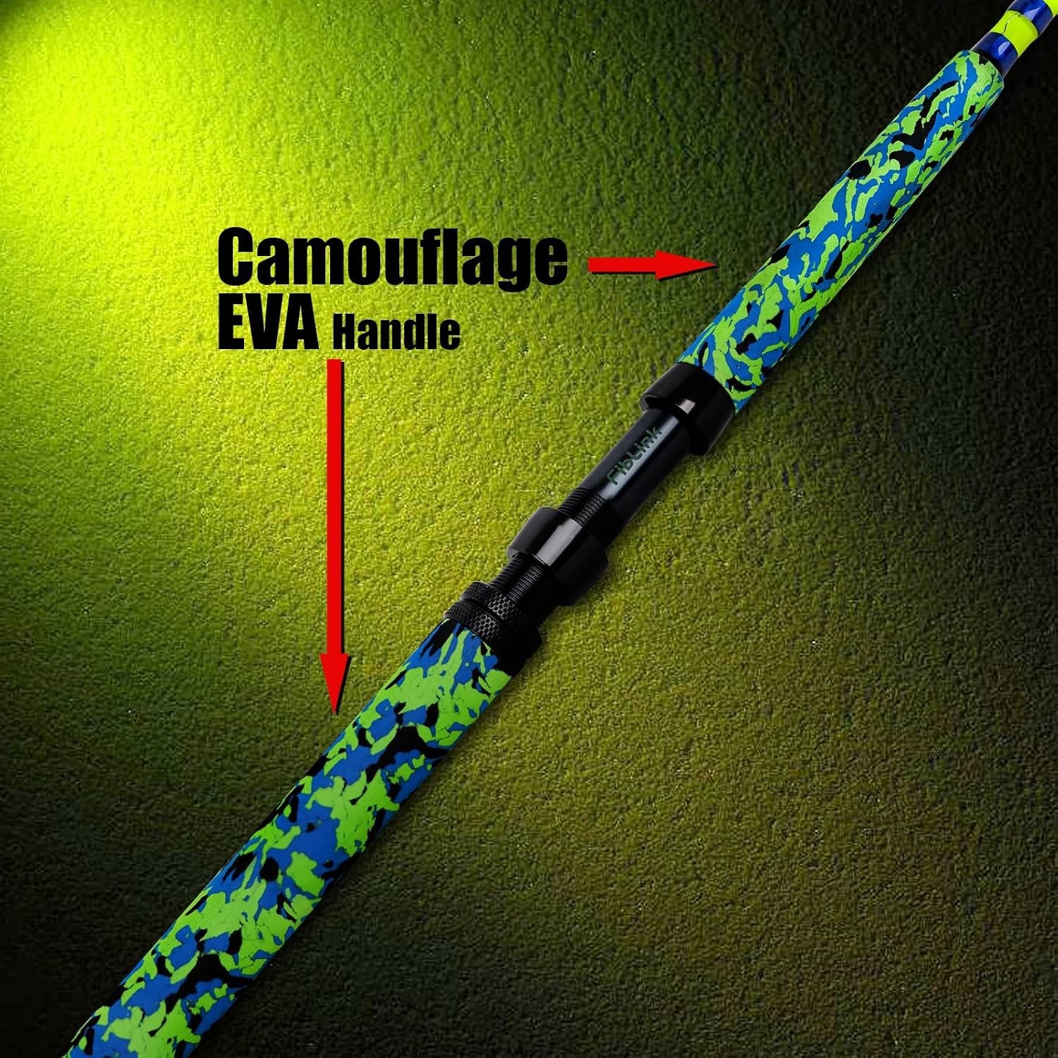 Fiblink Catfish Fishing Rod 1/2 Piece Medium Heavy Casting Pole 7’6″ 8’6″ 9’6″