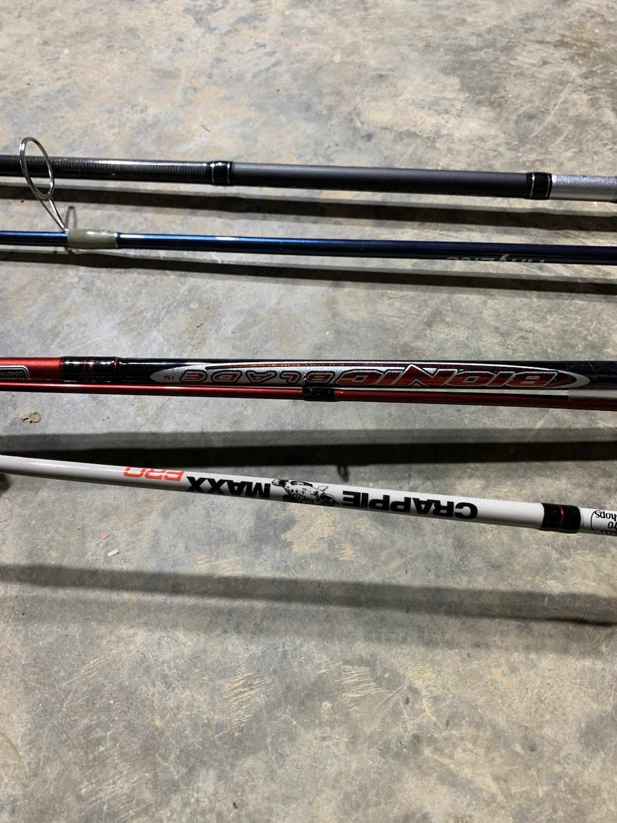 LOT OF 10 BASS PRO SHOPS FISHING RODS (BROKEN)