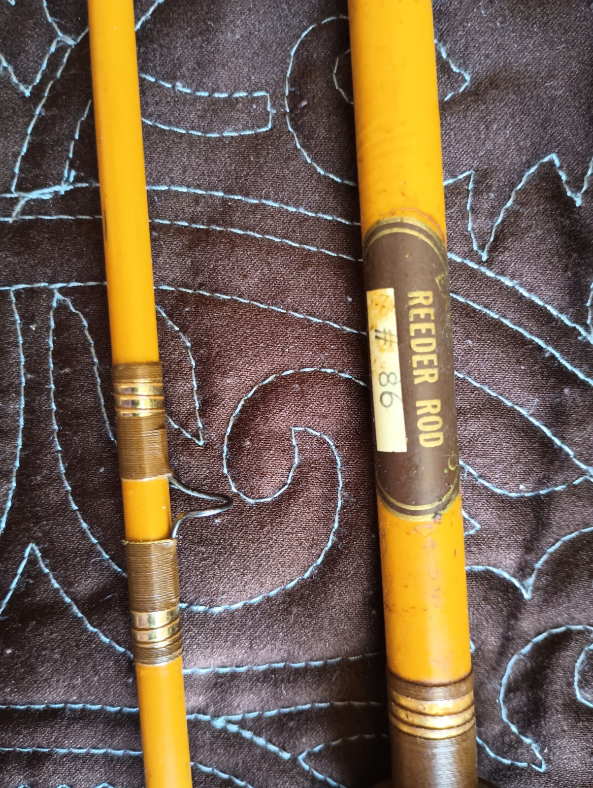 Vtg REEDER Earl MFG Co. 2-Piece Fly Rod 8’7” Made Vancouver, WA Tube & Sock