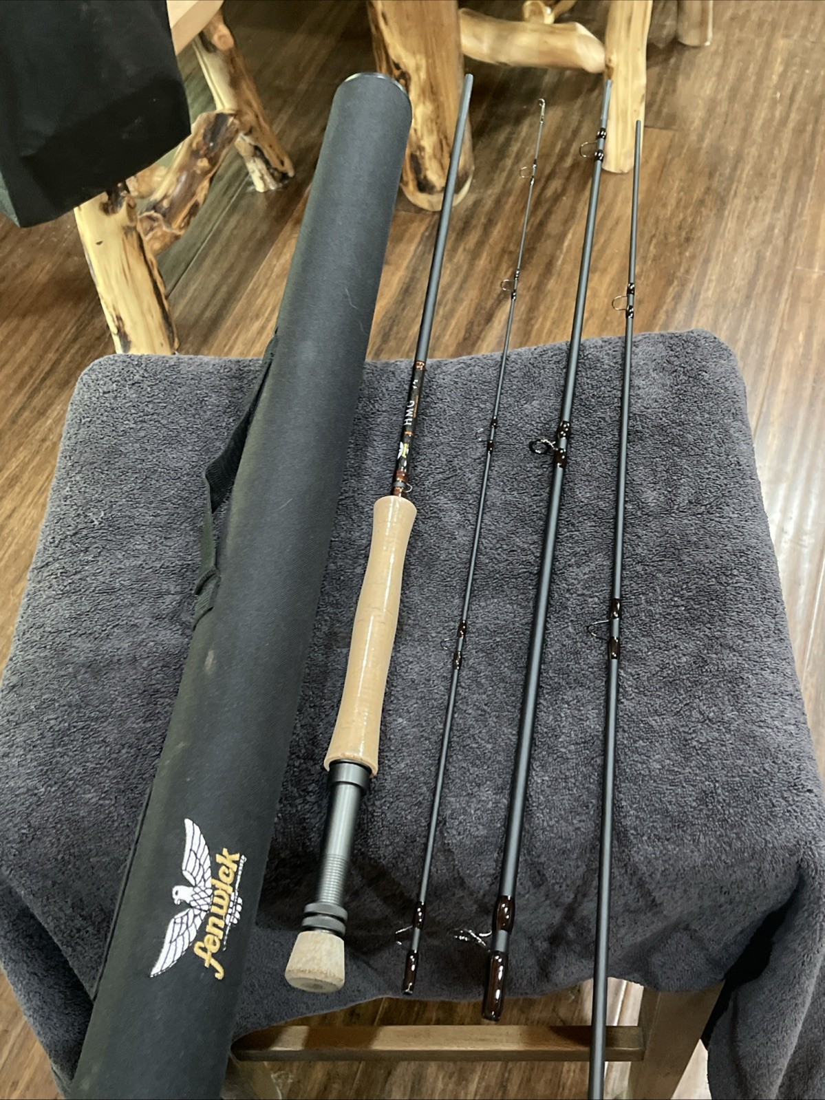 Fenwick HMG 9ft 8 Weight 4 Pc. Fly Rod. Never Used.
