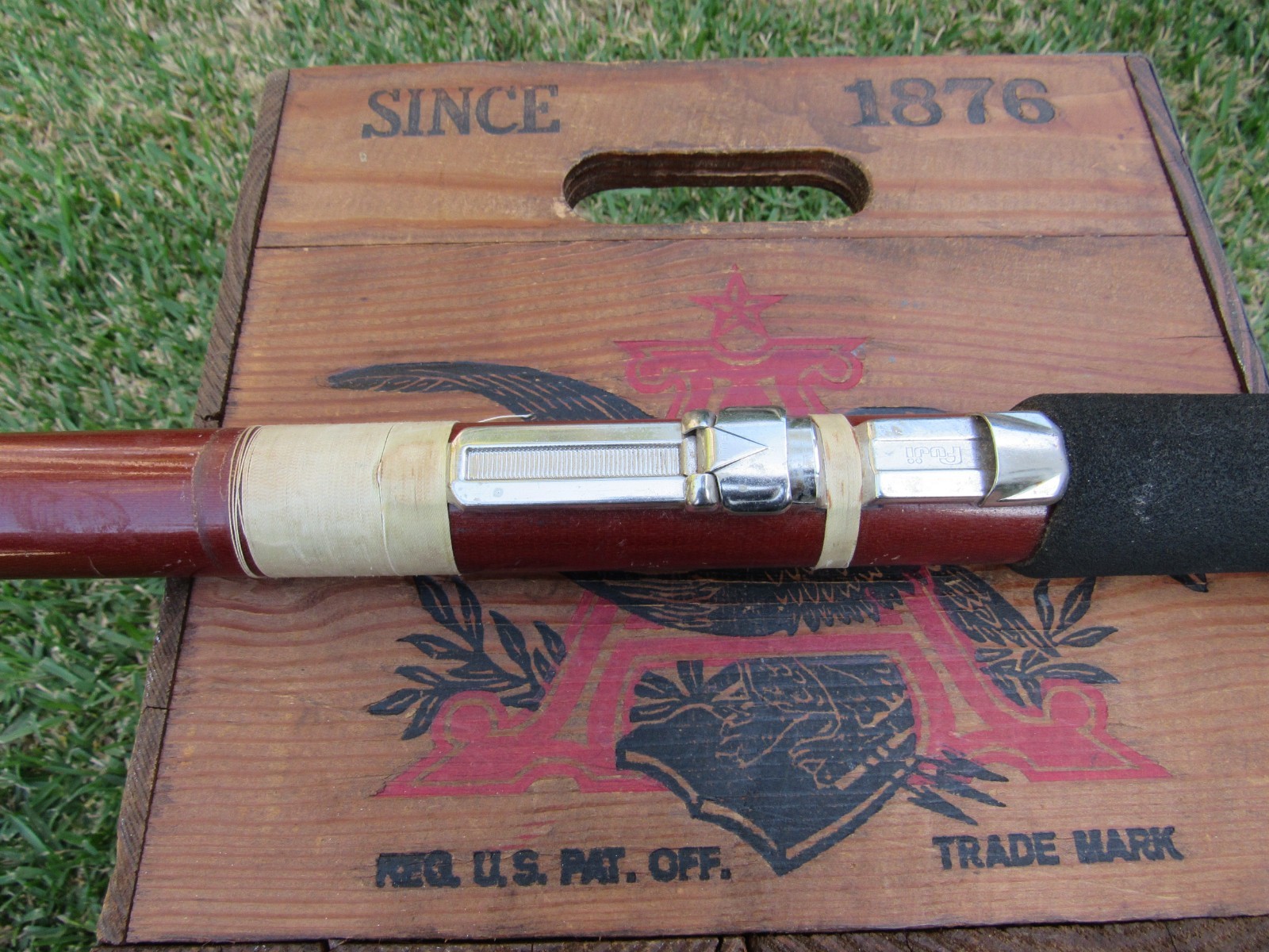 Vintage Kencor No. 315 Brown Tenlew Magnaglas 15′ Saltwater Surf Fishing Rod