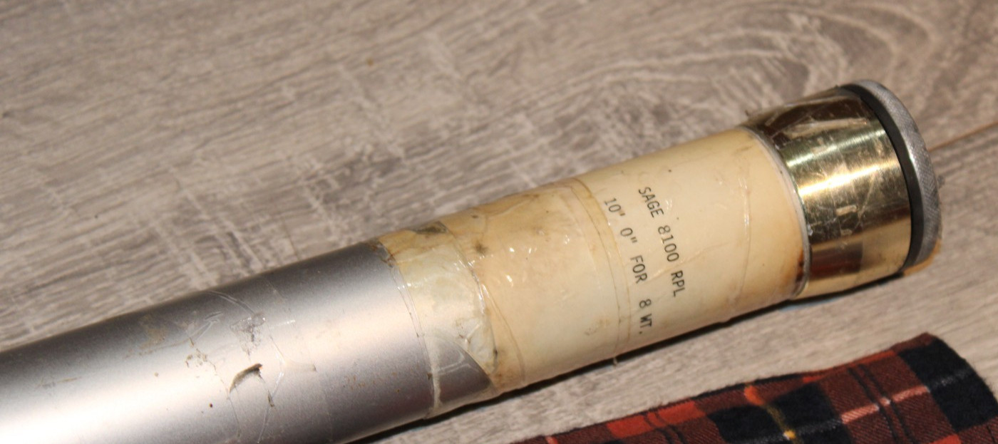 Unmarked 10′ Fly fishing rod (NICE) with Tube & sock