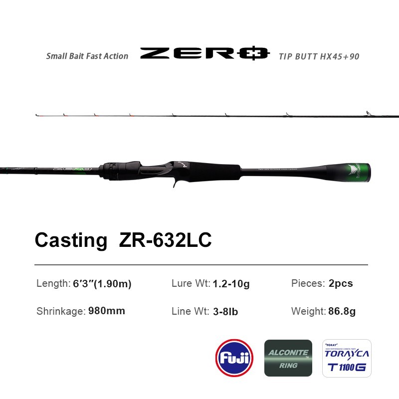 PURELURE ZERO Bottom Fishing Rock Shore Light Bait BFS Lure Rod Travel Portable