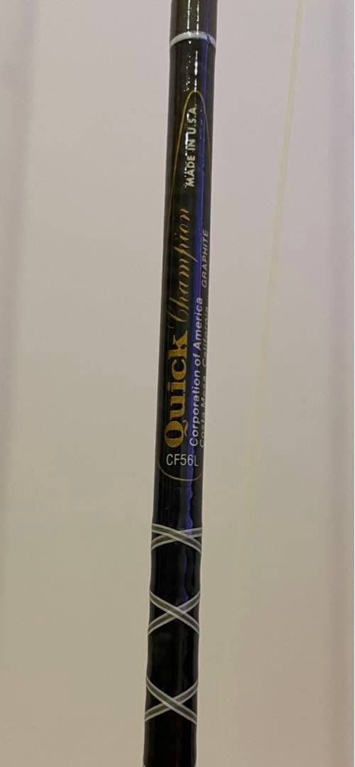 Old Quick Champion CF56L Baitcasting Rod Made in USA Used