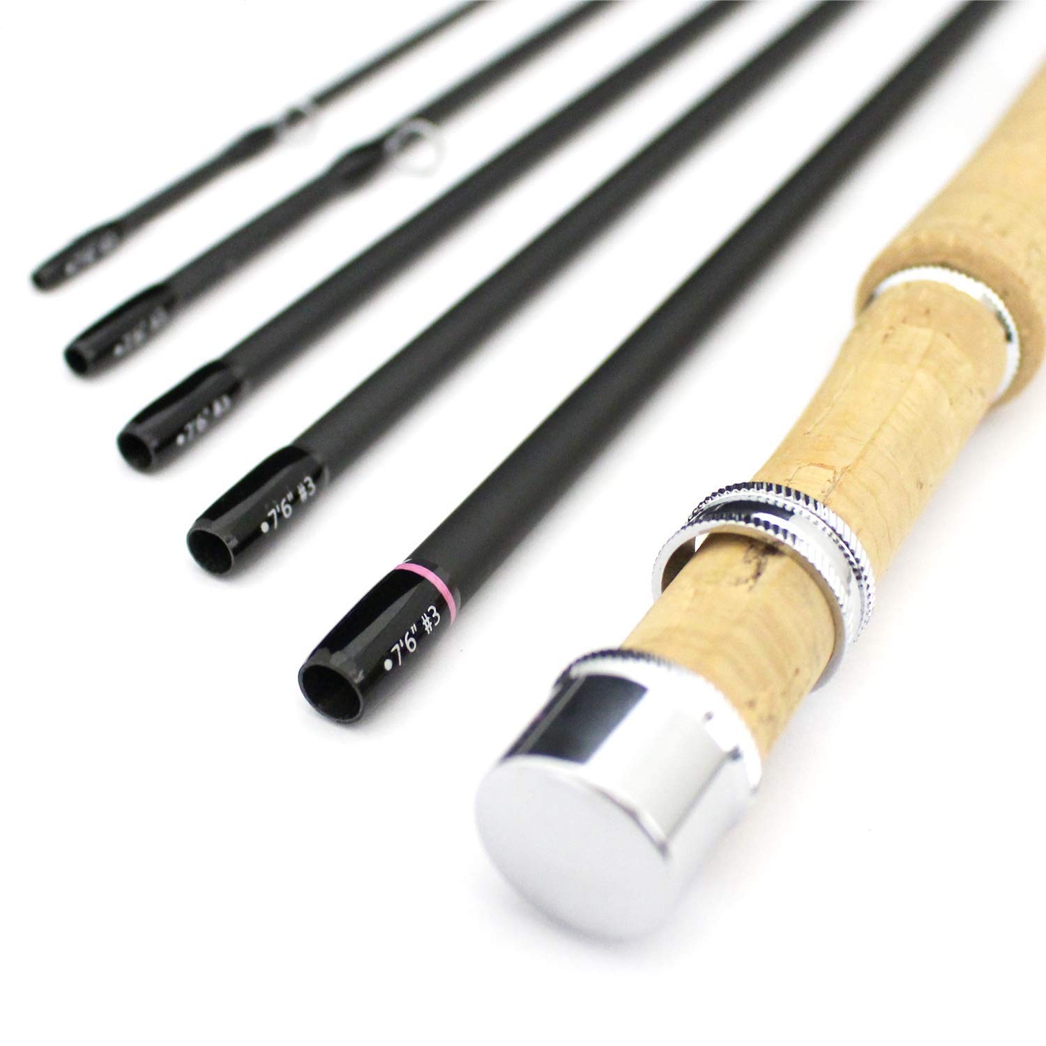 River Peak JP6 Pack Rod 7’6″ #4 Fly Fishing Travel Rod Soft Action