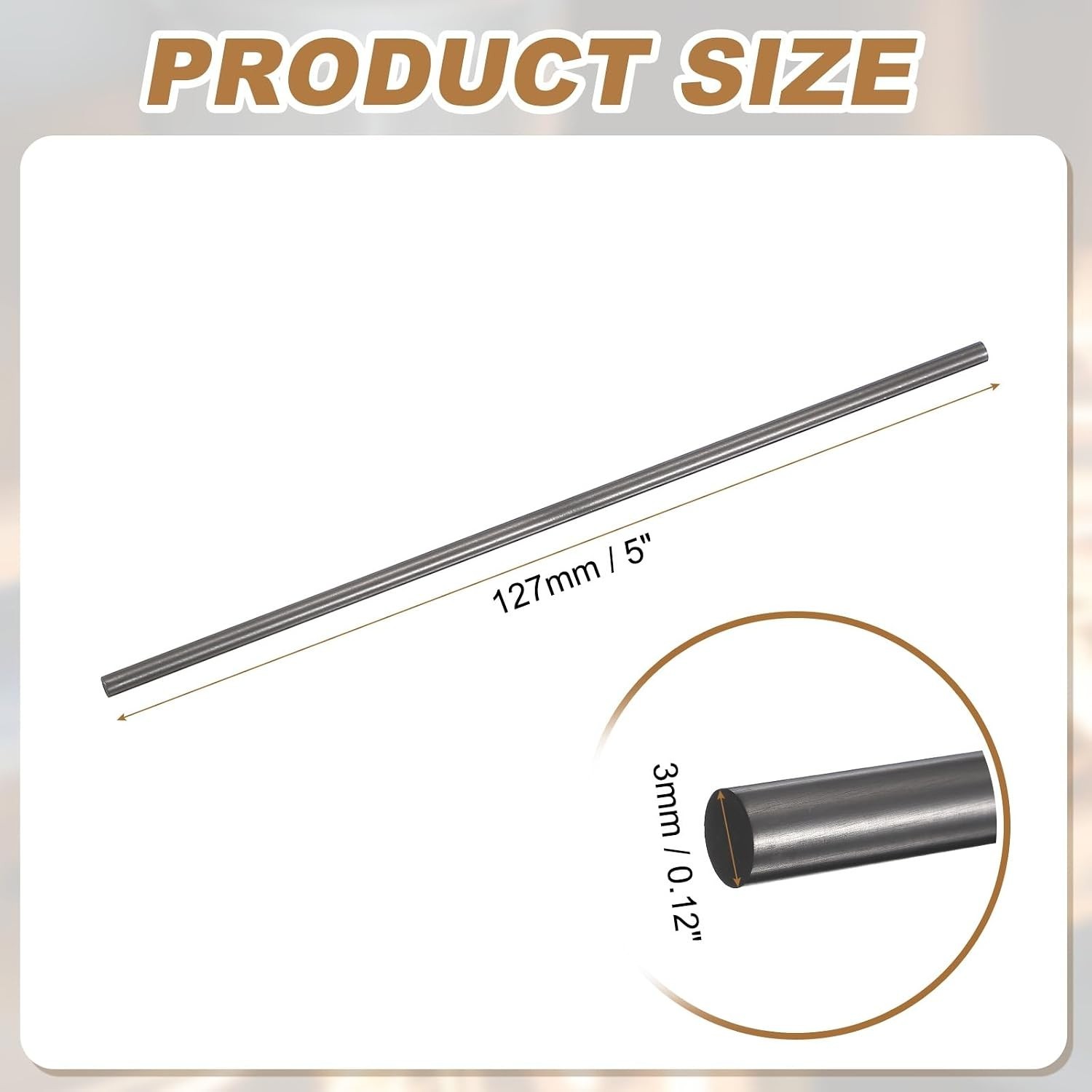 Durable Graphite Stirring Rod, 5″ Length, Perfect for Casting and Ingot Melting