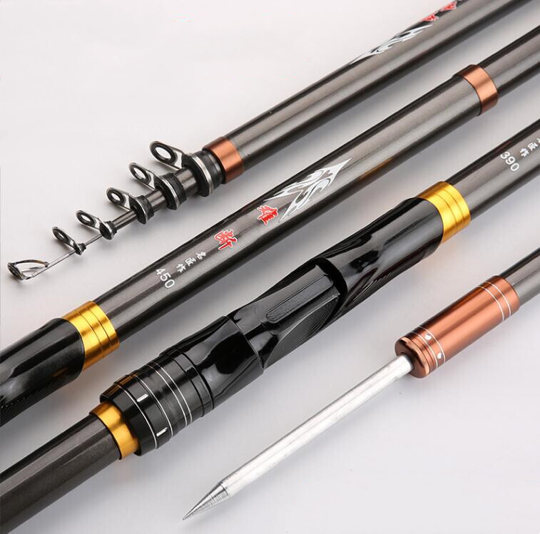 Carbon Fiber Casting Telescopic Fishing Rods 2.7m 3m 3.6m 3.9m 4.5m Spinning Rod