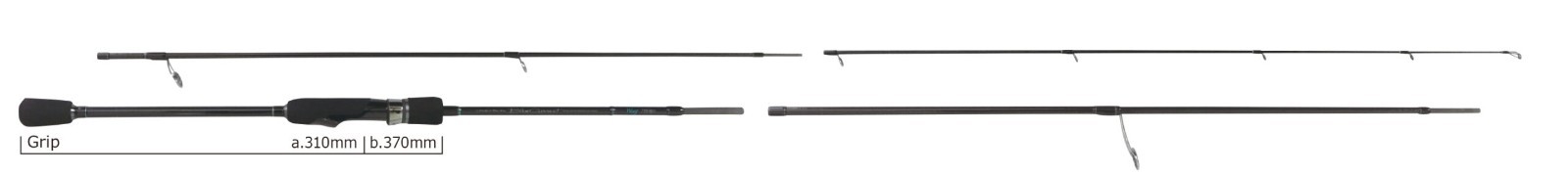 YAMAGA Blanks 25 BlueCurrent Wizy 710/4pcs Mobile Spinning Rod