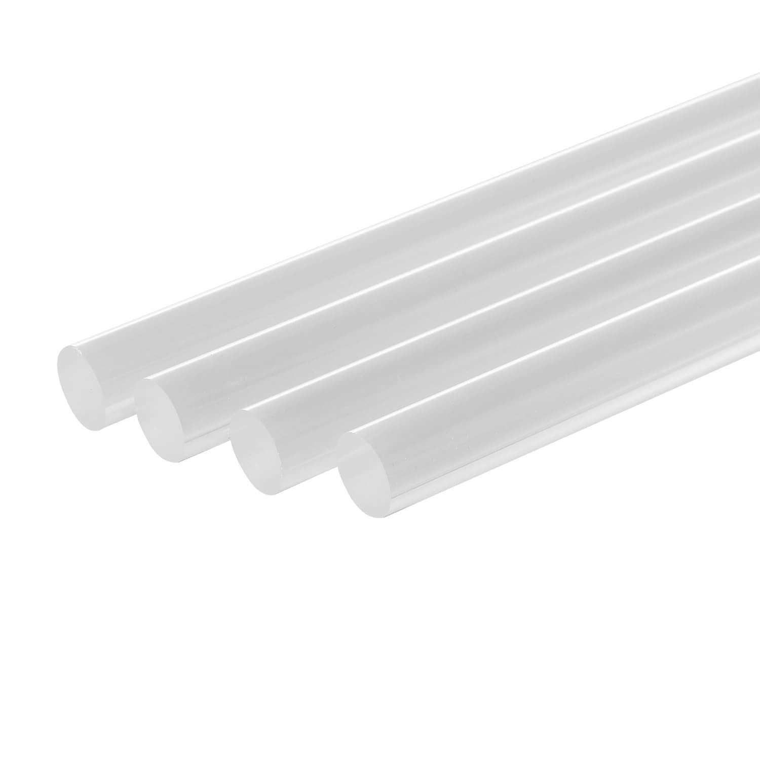 4 PCS Clear Acrylic Dowel Rods 9/16×10 Inch Plastic Sticks 15x254mm DIY Craft