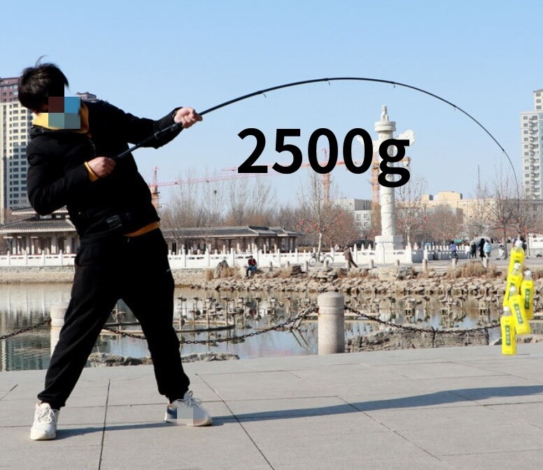 Portable Fishing Rods Telescopic Casting Rod Spinning Carbon Fiber Pole 1.8M-3M