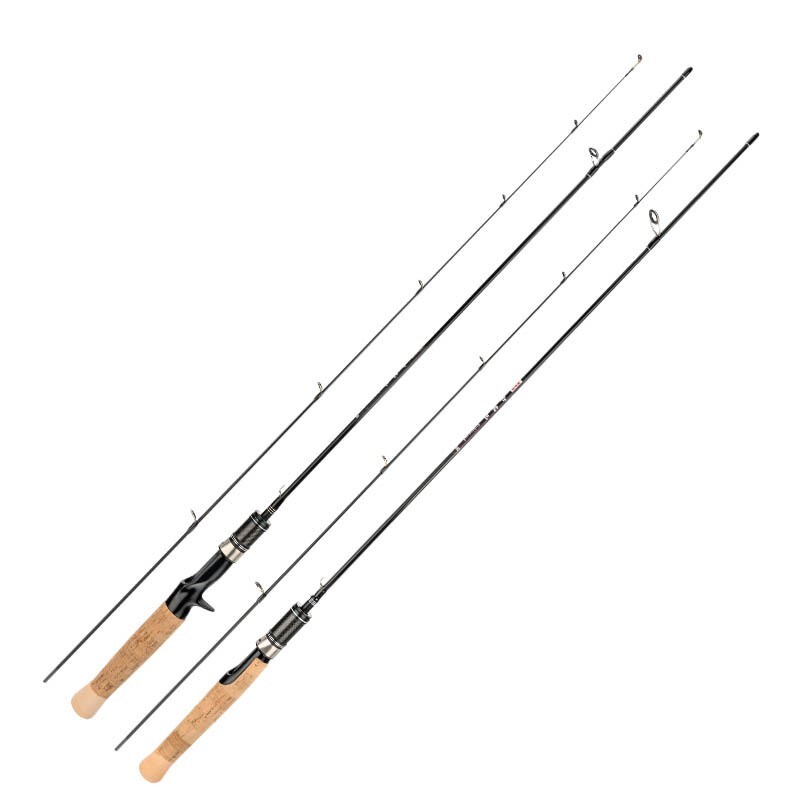1.5M 1.68M 1.8M Fishing Rods Spinning Casting Pole Carbon Fiber Rod 2 Sections