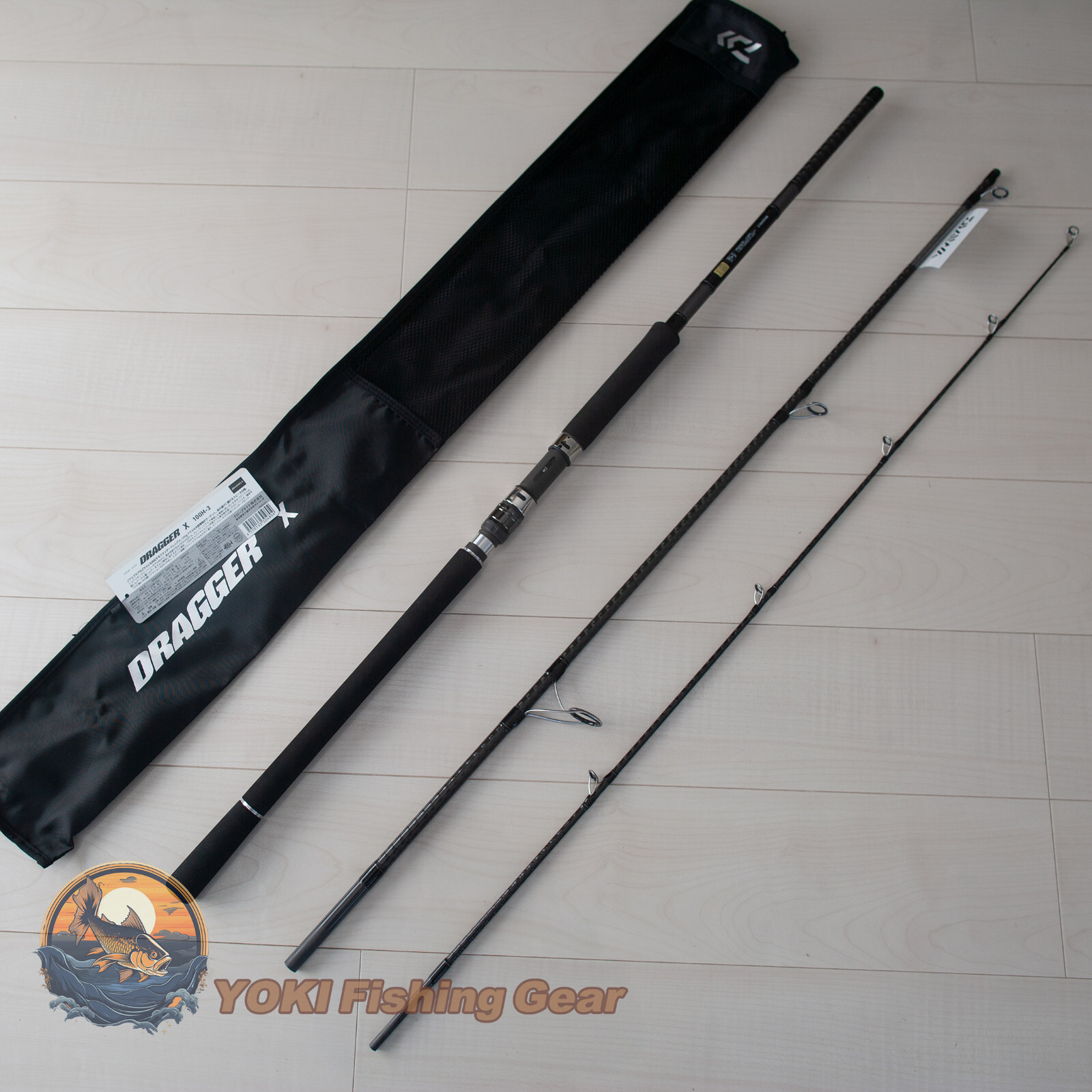 Watch Product Video-Daiwa DRAGGER X 100H-3 Spinning Rod SHIPPING from JAPAN A0
