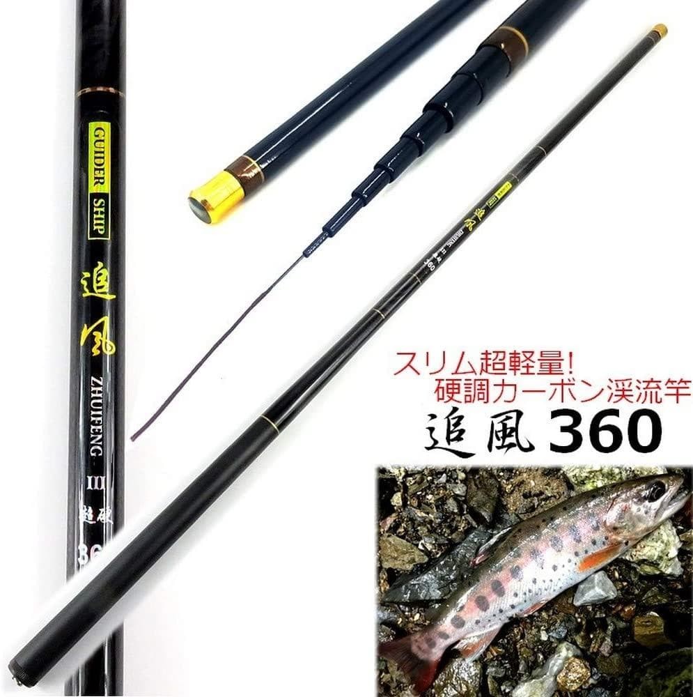 3.6m Fishing Rod Mountain Stream Tackle Float with Tube and Reel Used