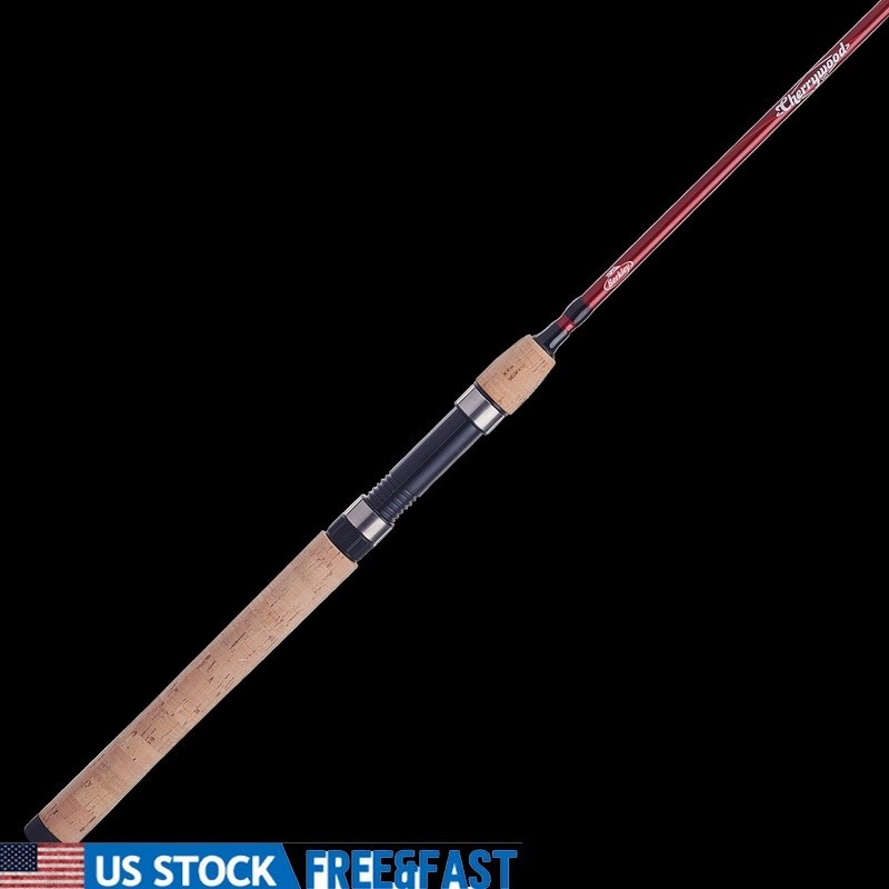 Medium Spinning Rod 7ft 2 Piece Fishing Rod Cork Handle Durable Guides New