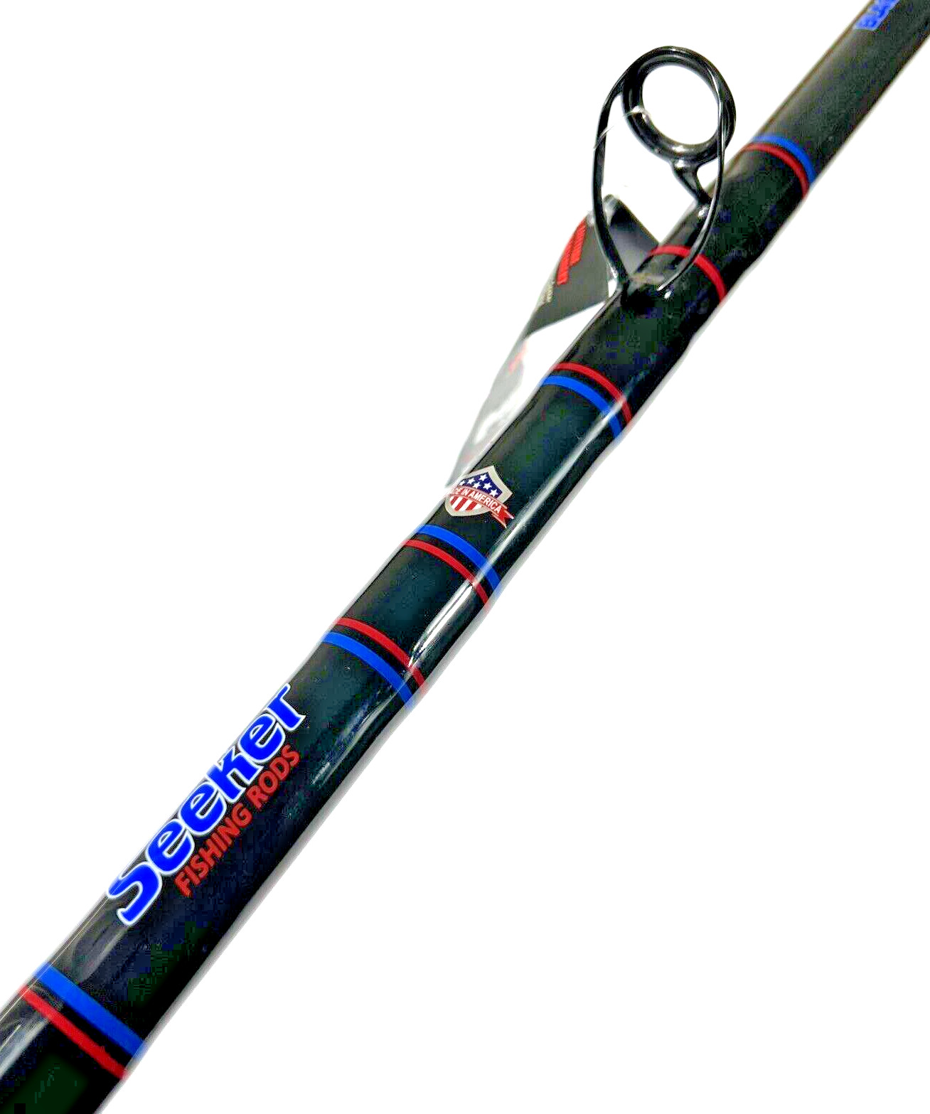 Seeker G 95-9.5’ CT Black Steel Graphite 30-60Lb Live Bait 9.5FT Fishing Rod USA