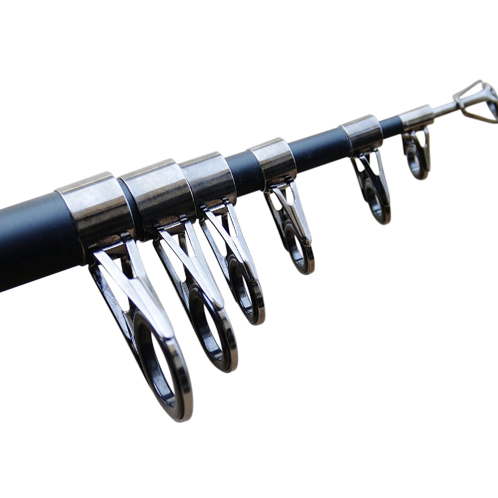 CarbonZeal Carbon Fiber Travel Spinning Telescopic Fishing Rod Graphite