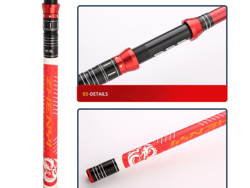 Telescopic Spinning Fishing Rod Travel Pole Lure Rod 2.1M 2.4M 2.7M 3M 3.6M Rods
