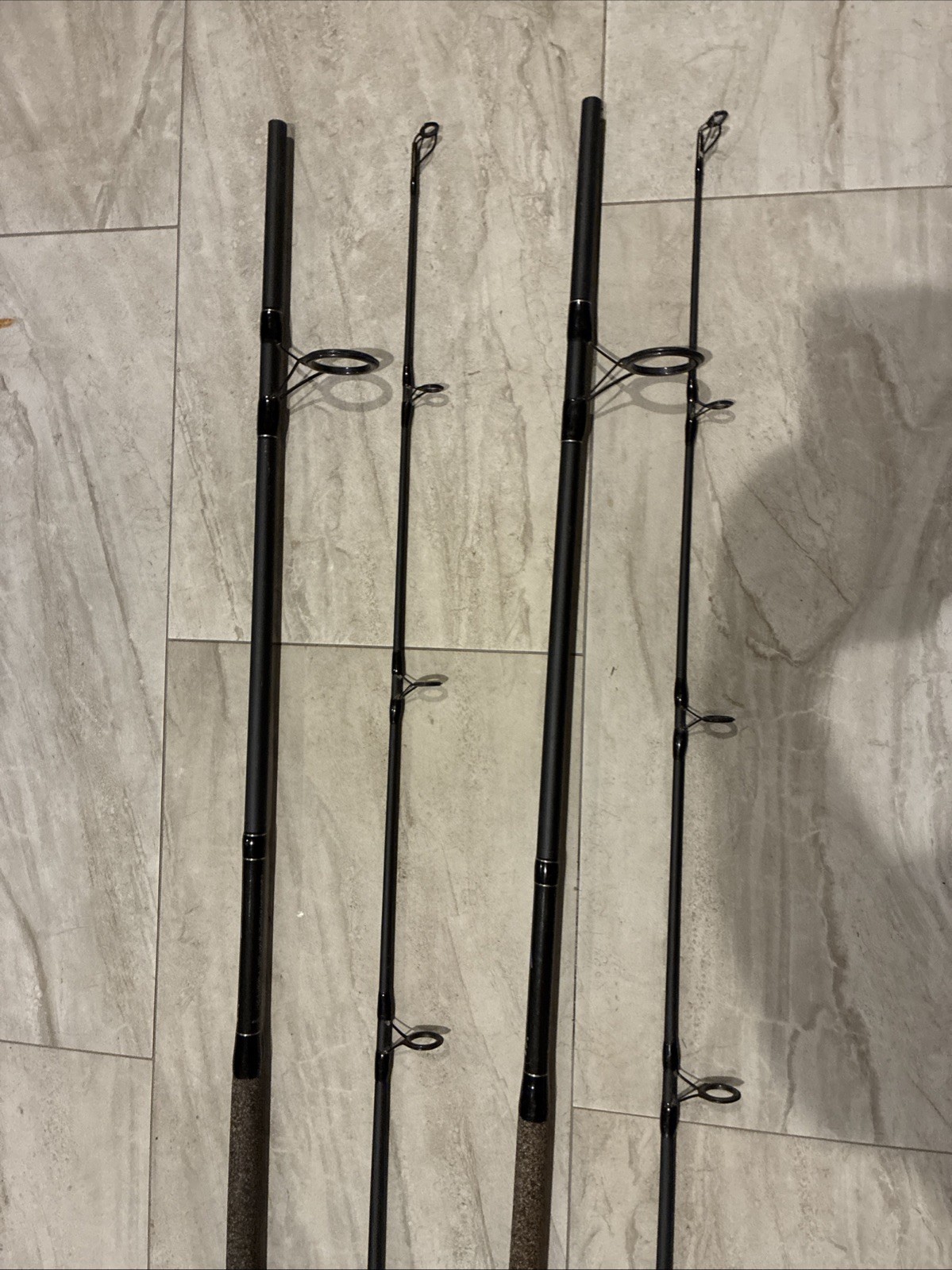 (2) Okuma Longitude 10′ Surf Spinning Rod 2-Piece LC-S-1002H-1 Heavy Used Cond
