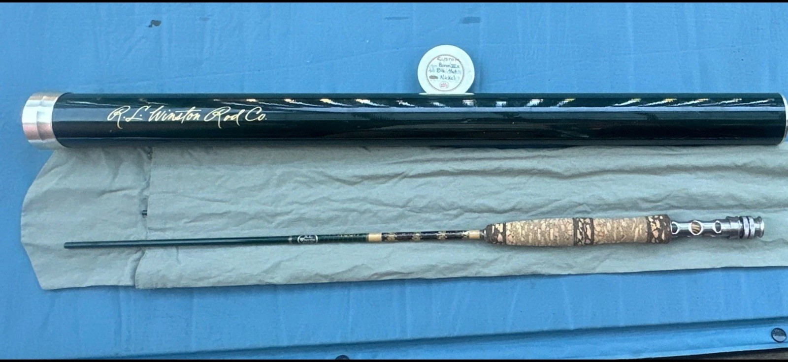 Custom R. L. Winston Boron IIIx 8’6” 4wt — Nickel Hardware — Hand Wrapped — Rare