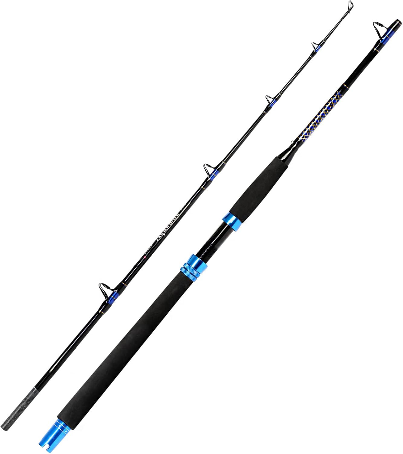 Fiblink 1-Piece Conventional Boat Rod Saltwater Offshore Graphite Spinning Fishi