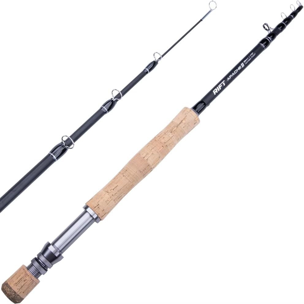Apache II Carbon Fiber Fly Fishing Rod – 7’10” Telescopic Travel Companion
