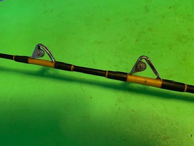 CUSTOM BUILT CALSTAR T6455XXH 5 FOOT 2 INCH 50 TO 120 POUND RATED FISHING ROD