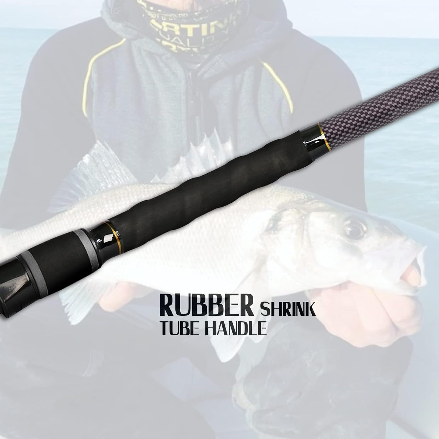 Saltwater Surf Rod 2PC/3PC Portable Travel Spinning Fishing Pole 9’/10’/12’/13′