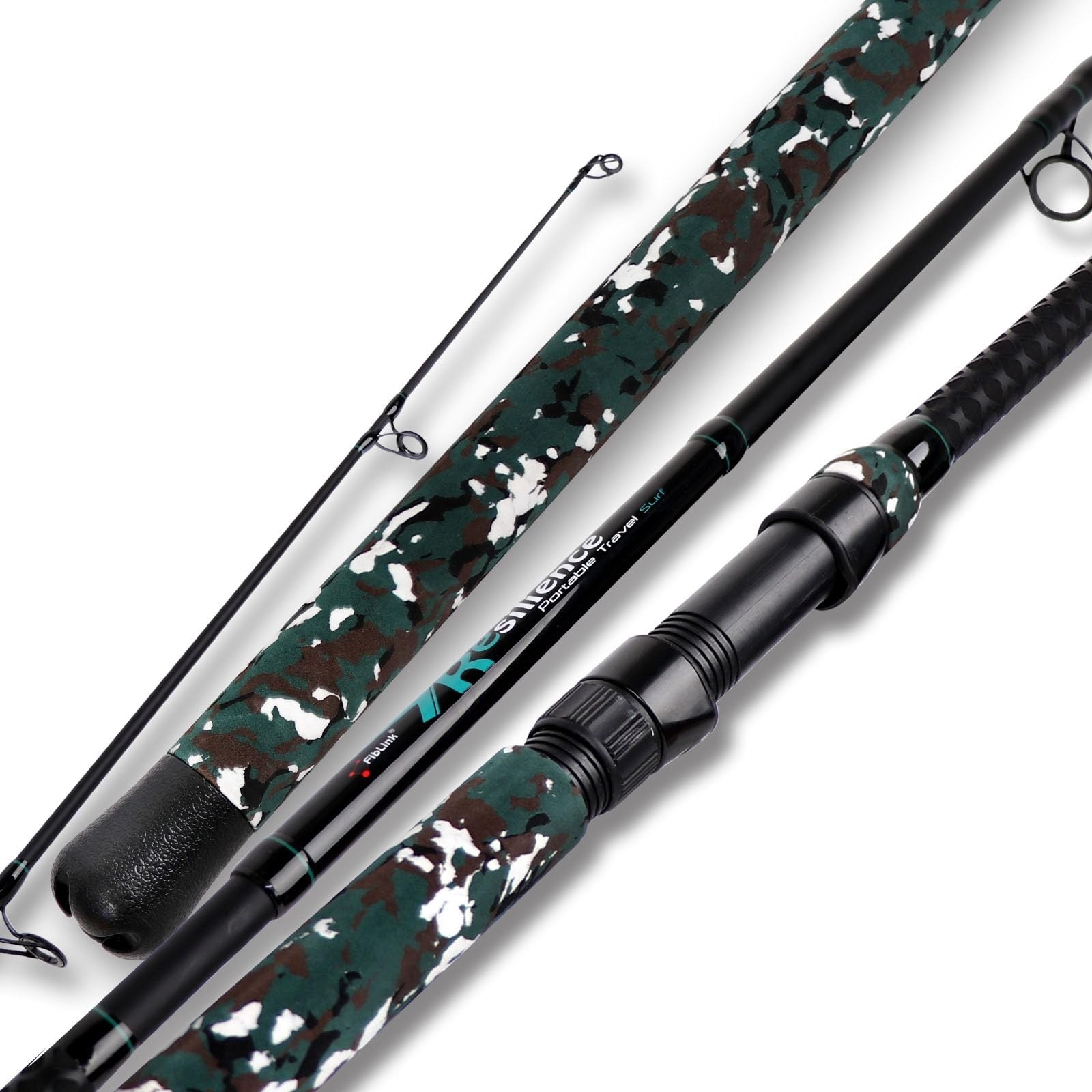 4-Piece Portable Surf Spinning Fishing Rod – Lightweight Carbon Fiber, Travel-Fr