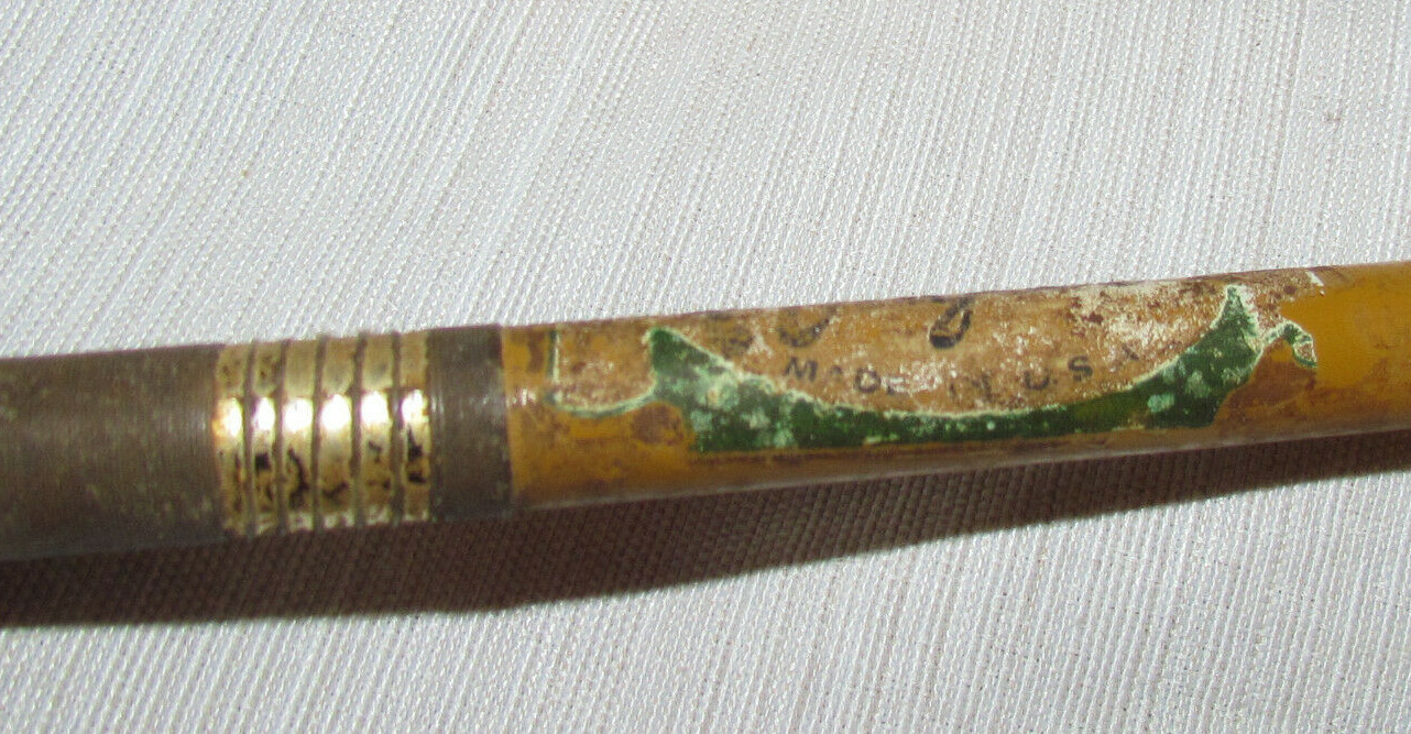 The ANGLER Rod Casting Fiberglass 6ft Pole 2Pc Cork Handle /USA Made/ Vintage GC