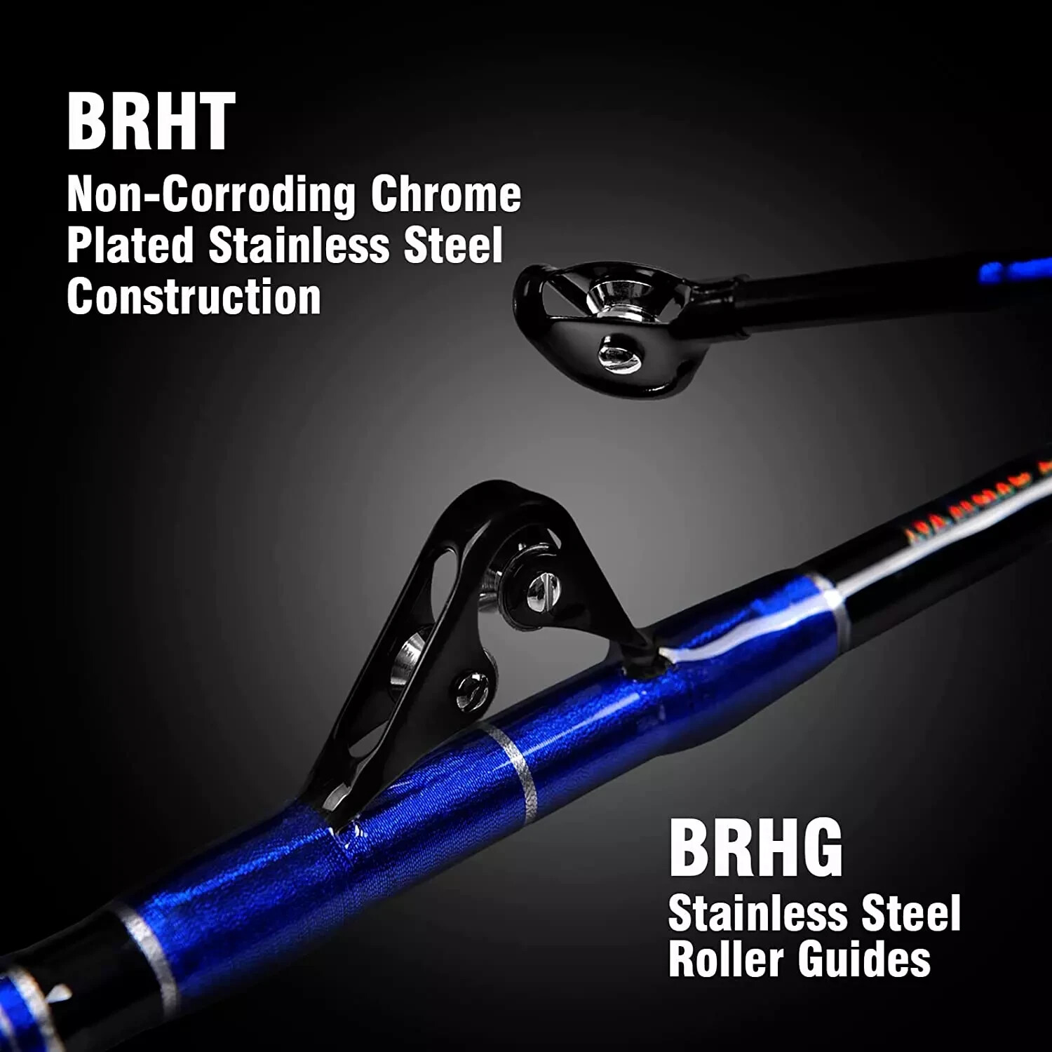 Straight/Bent Butt Trolling Rod Roller Big Game Saltwater Offshore Fishing Pole