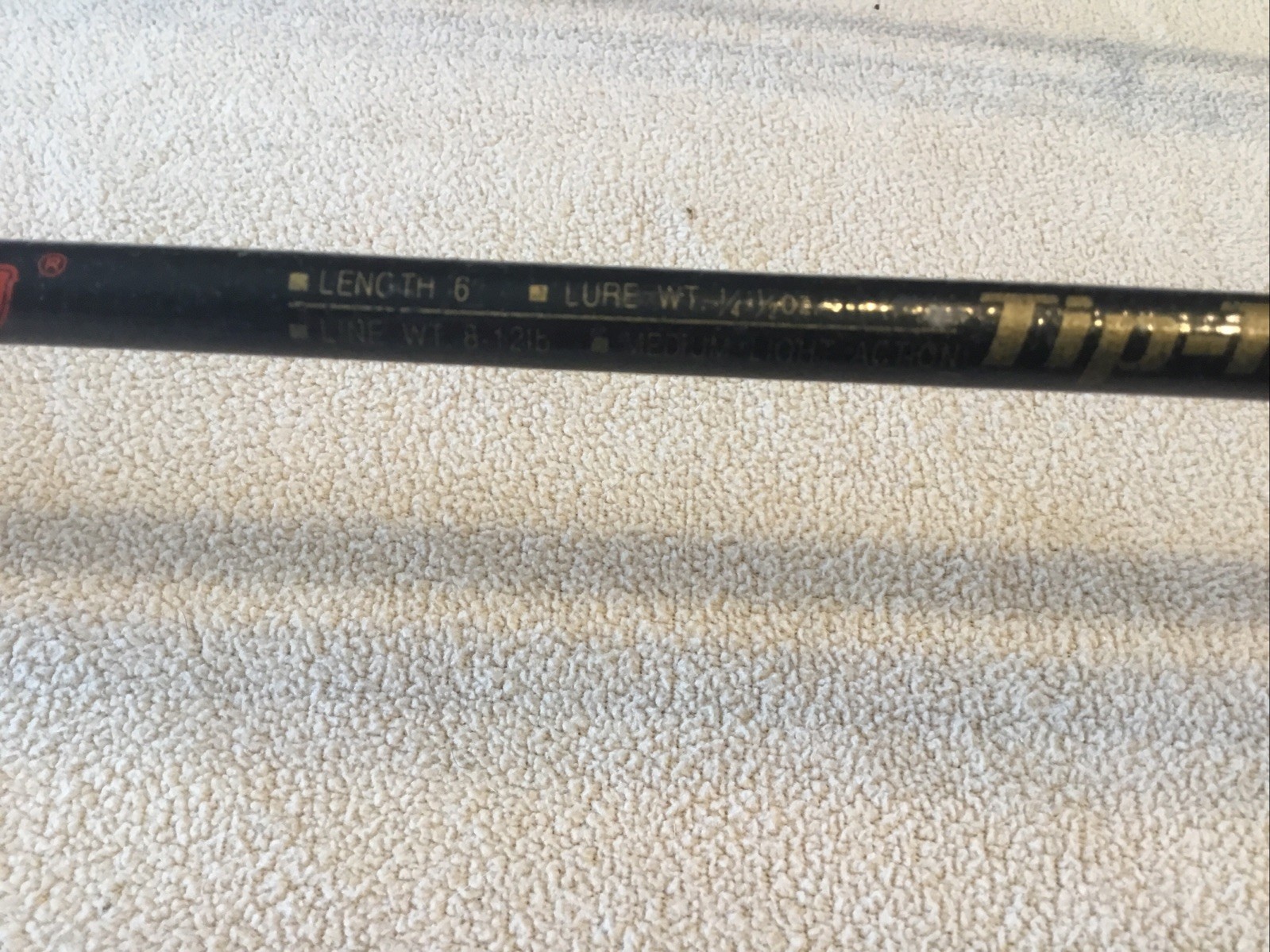 Ocean City Tip- Tronix 52602B 6’ Med Action 2 Piece Fishing Rod.