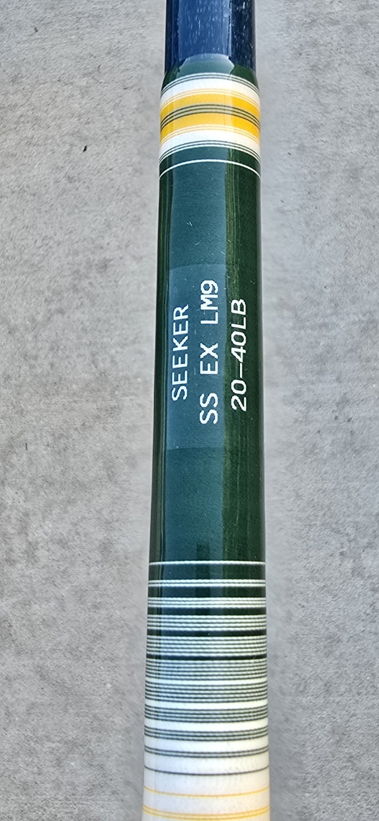 Rare Seeker Super Seeker SS EX LM9 9ft 20-40Lb 23 of 24 Blue S Glass Custom Rod