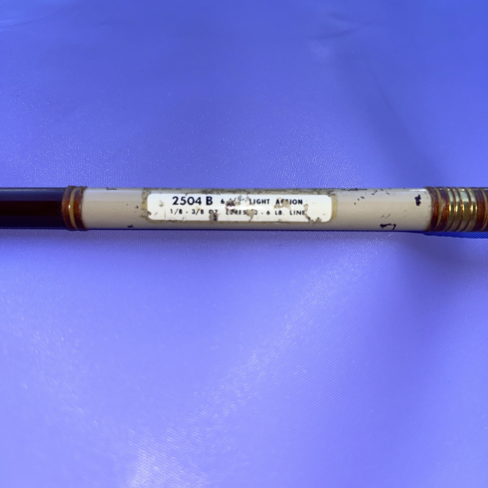 Vintage Garcia 2504 B 6 1/2 Ft fast taper light action 2 Piece Spin fishing rod
