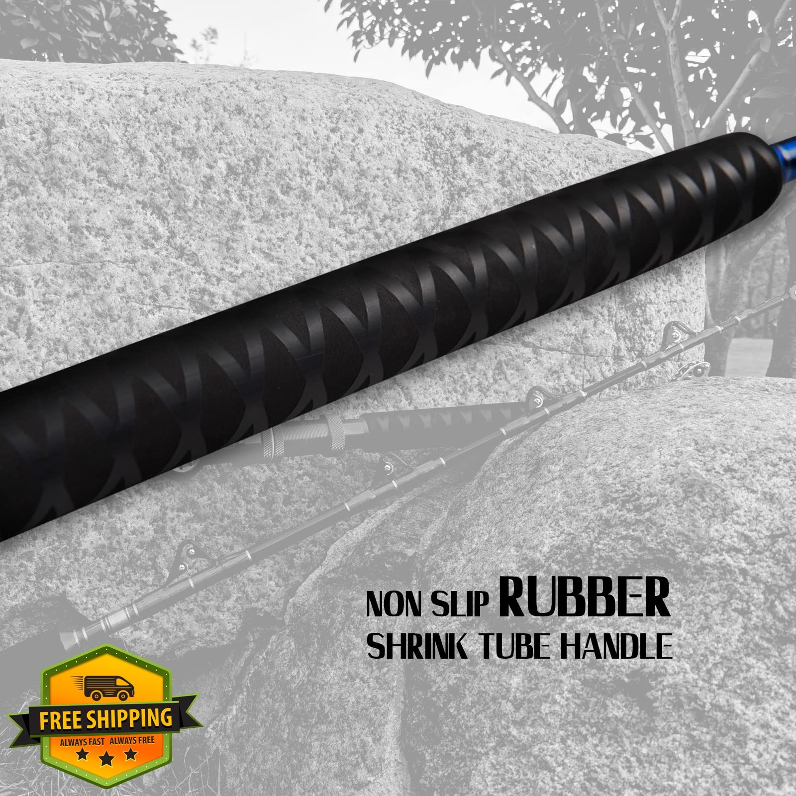 Fiblink 5’6″ 30-50lb straight butt trolling rod